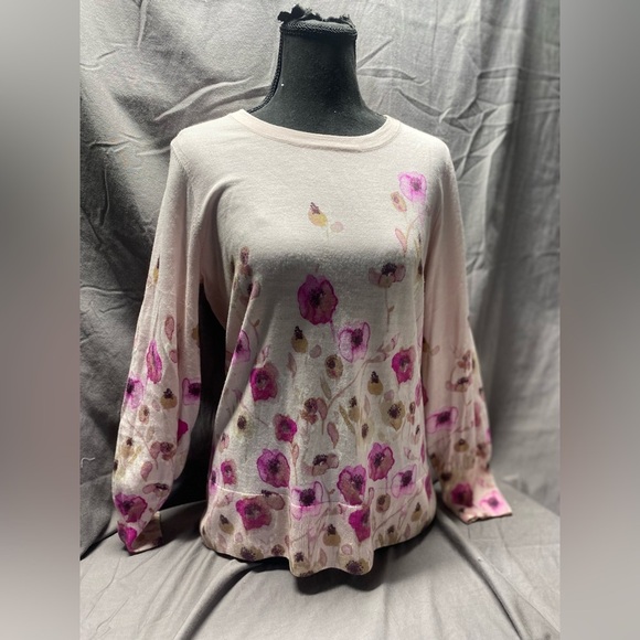 Talbots lightweight Spring Sweater LOT 6 sz M - cashmere merino wool - Picture 5 of 14